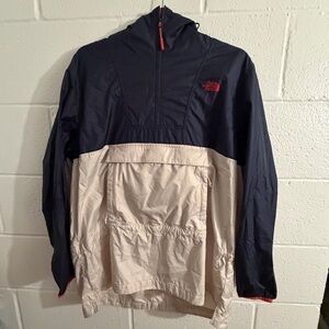 The North Face Navy and Cream Convertible Windbreaker